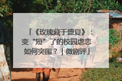 《玫瑰藏于盛夏》：变“短”了的校园虐恋如何突围？｜微剧评