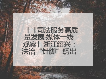 「司法服务高质量发展·媒体一线观察」浙江绍兴：法治“针脚”绣出纺织新天地