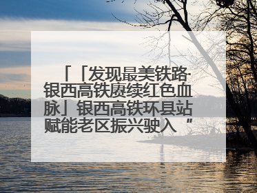 「发现最美铁路·银西高铁赓续红色血脉」银西高铁环县站赋能老区振兴驶入“快车道”