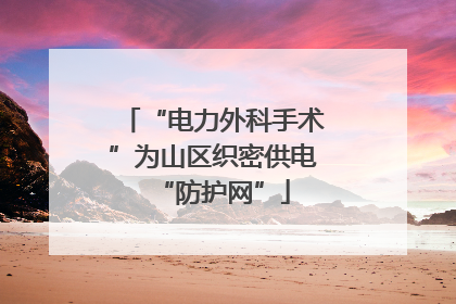 “电力外科手术”为山区织密供电“防护网”