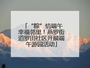“粽”情端午 幸福邻里！燕罗街道罗田社区开展端午游园活动