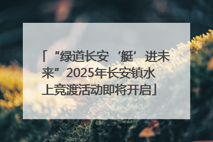 “绿道长安‘艇’进未来”2025年长安镇水上竞渡活动即将开启