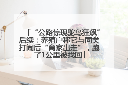 “公路惊现鸵鸟狂飙”后续：养殖户称它与同类打闹后“离家出走”，跑了1公里被找回