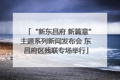 “新东昌府 新篇章”主题系列新闻发布会 东昌府区残联专场举行