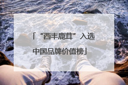“西丰鹿茸”入选中国品牌价值榜