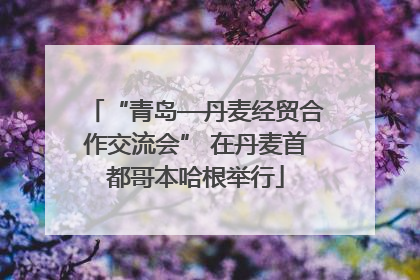 “青岛—丹麦经贸合作交流会” 在丹麦首都哥本哈根举行