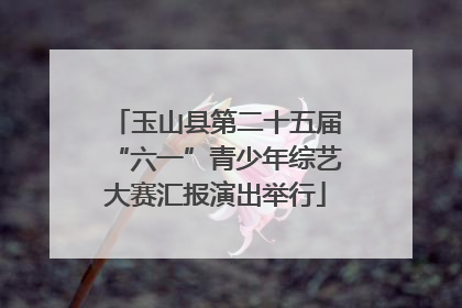 玉山县第二十五届“六一”青少年综艺大赛汇报演出举行