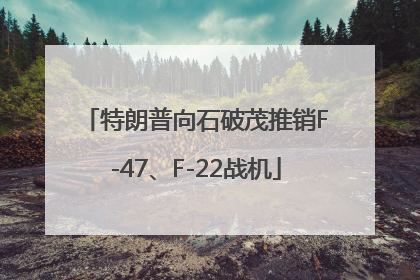特朗普向石破茂推销F-47、F-22战机