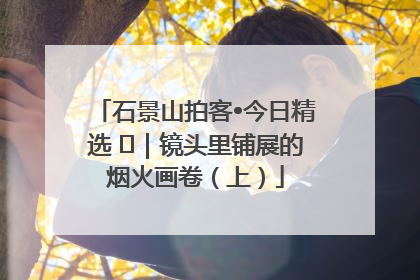石景山拍客•今日精选 ㉓｜镜头里铺展的烟火画卷（上）