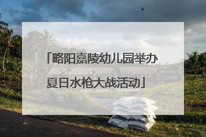 略阳嘉陵幼儿园举办夏日水枪大战活动
