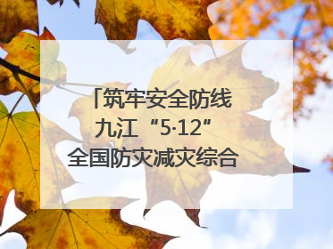 筑牢安全防线 九江“5·12”全国防灾减灾综合演练在瑞昌举行（组图｜视频）