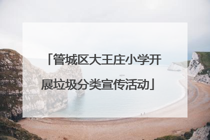 管城区大王庄小学开展垃圾分类宣传活动