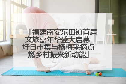 福建南安东田镇首届文旅嘉年华盛大启幕 圩日市集与杨梅采摘点燃乡村振兴新动能