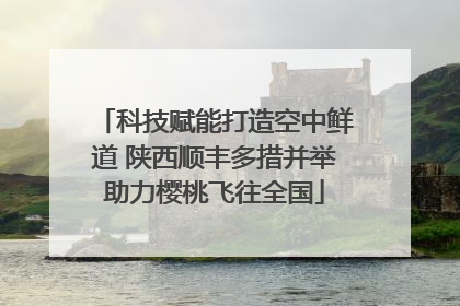 科技赋能打造空中鲜道 陕西顺丰多措并举助力樱桃飞往全国