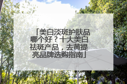 美白淡斑护肤品哪个好？十大美白祛斑产品，去黄提亮品牌选购指南