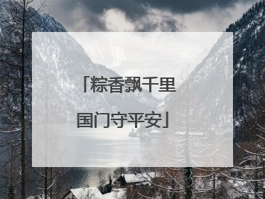 粽香飘千里 国门守平安