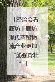 经洽会看廊坊丨廊坊现代商贸物流产业更加“筋强骨壮”