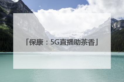 保康：5G直播助茶香