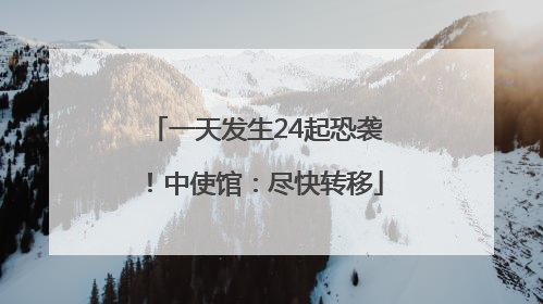 一天发生24起恐袭！中使馆：尽快转移