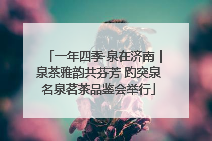 一年四季·泉在济南｜泉茶雅韵共芬芳 趵突泉名泉茗茶品鉴会举行