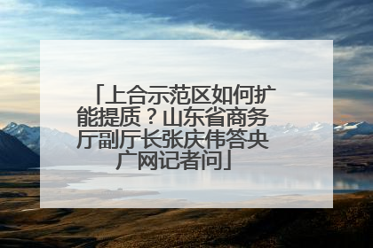 上合示范区如何扩能提质？山东省商务厅副厅长张庆伟答央广网记者问