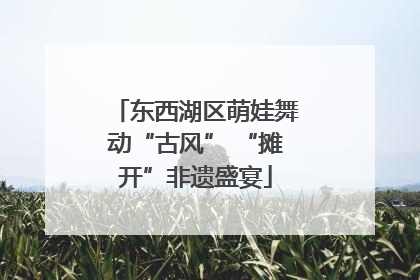 东西湖区萌娃舞动“古风” “摊开”非遗盛宴