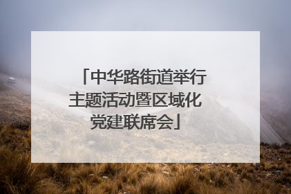 中华路街道举行主题活动暨区域化党建联席会