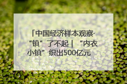 中国经济样本观察·“镇”了不起｜“内衣小镇”织出500亿元“里子产业”