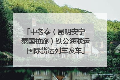 中老泰（昆明安宁—泰国拉廊）铁公海联运国际货运列车发车