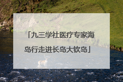 九三学社医疗专家海岛行走进长岛大钦岛