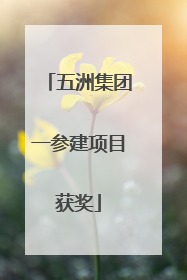 五洲集团一参建项目获奖