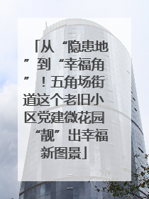 从“隐患地”到“幸福角”！五角场街道这个老旧小区党建微花园“靓”出幸福新图景