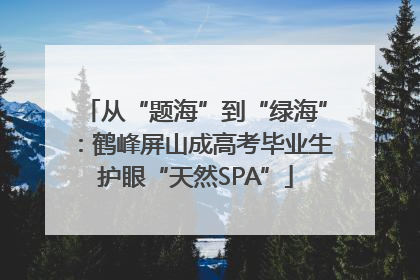 从“题海”到“绿海”：鹤峰屏山成高考毕业生护眼“天然SPA”