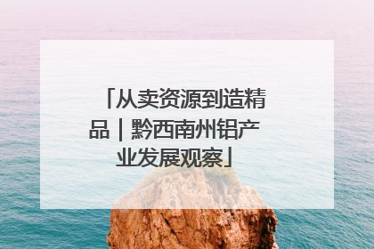 从卖资源到造精品｜黔西南州铝产业发展观察