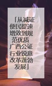 从减证便民提速增效到规范优质 广西公证行业锐意改革蓬勃发展