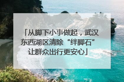 从脚下小事做起，武汉东西湖区清除“绊脚石”让群众出行更安心