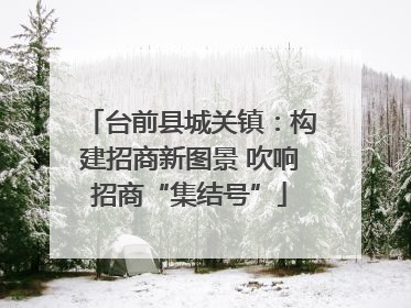 台前县城关镇：构建招商新图景 吹响招商“集结号”