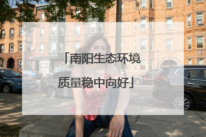 南阳生态环境质量稳中向好