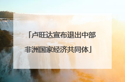 卢旺达宣布退出中部非洲国家经济共同体