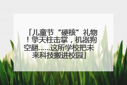 儿童节“硬核”礼物！擎天柱击掌，机器狗空翻……这所学校把未来科技搬进校园