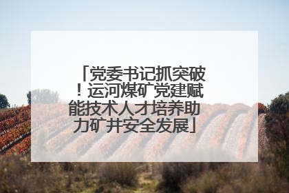 党委书记抓突破！运河煤矿党建赋能技术人才培养助力矿井安全发展