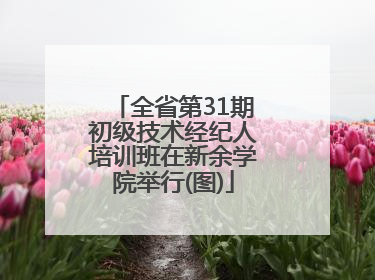 全省第31期初级技术经纪人培训班在新余学院举行(图)