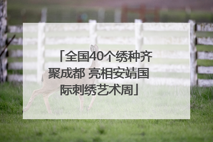 全国40个绣种齐聚成都 亮相安靖国际刺绣艺术周