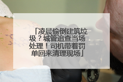 凌晨偷倒建筑垃圾？城管追查当场处理！司机带着罚单回来清理现场