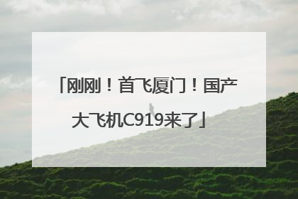 刚刚！首飞厦门！国产大飞机C919来了