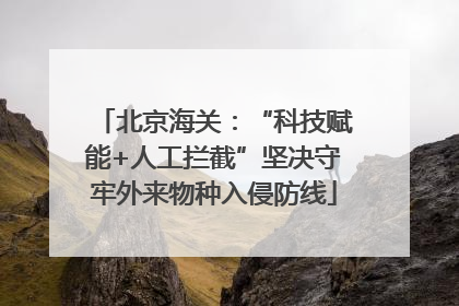北京海关：“科技赋能+人工拦截”坚决守牢外来物种入侵防线