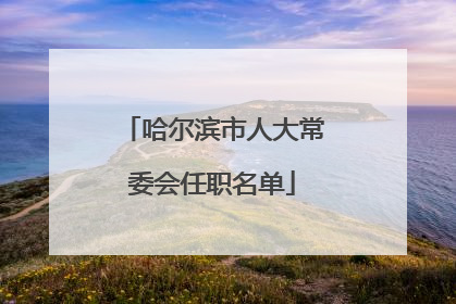 哈尔滨市人大常委会任职名单