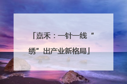 嘉禾：一针一线“绣”出产业新格局