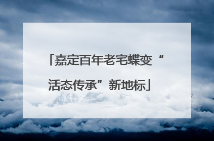 嘉定百年老宅蝶变“活态传承”新地标