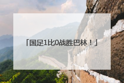 国足1比0战胜巴林！